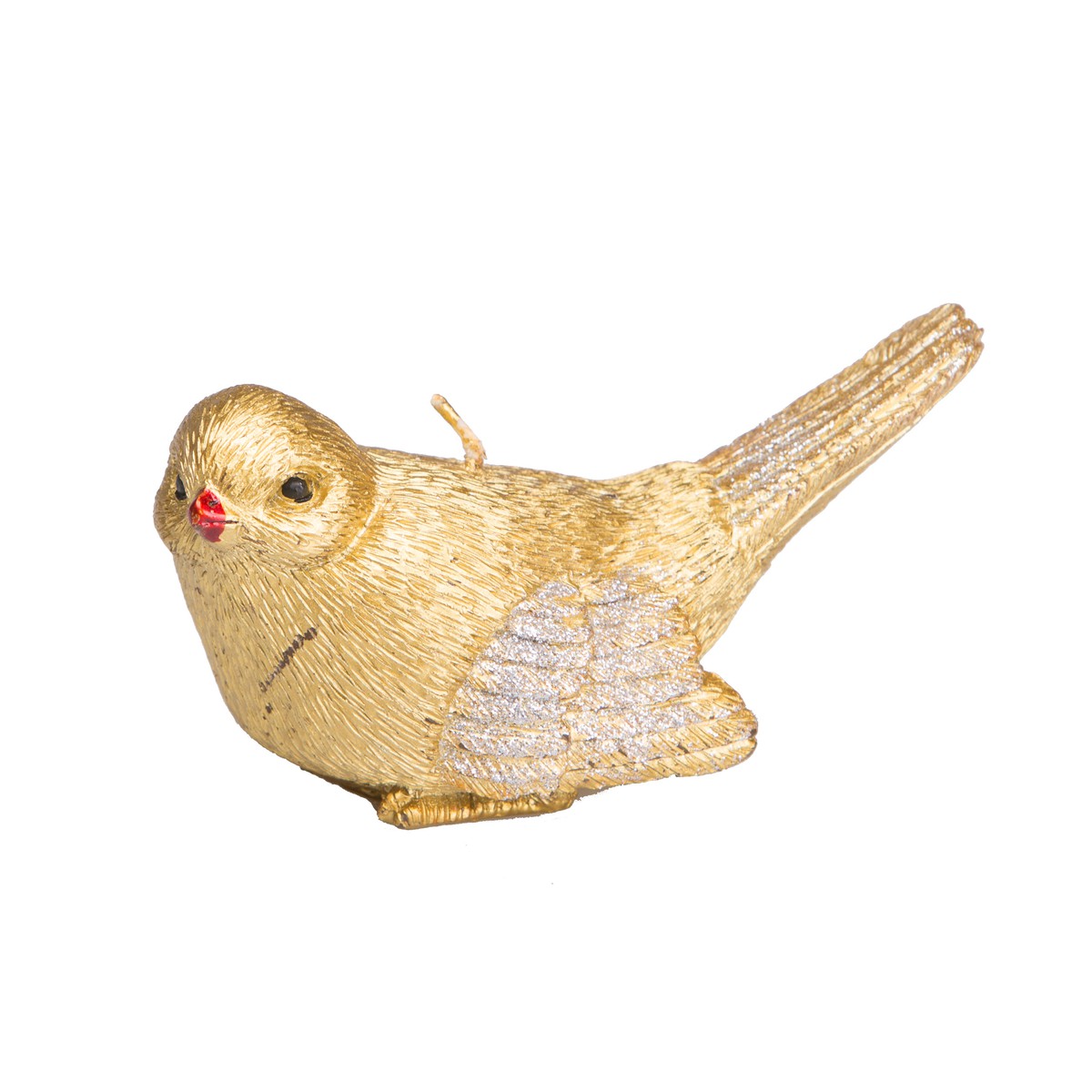   Bougie Oiseau Jaune or 12.5x5.6x6.9cm