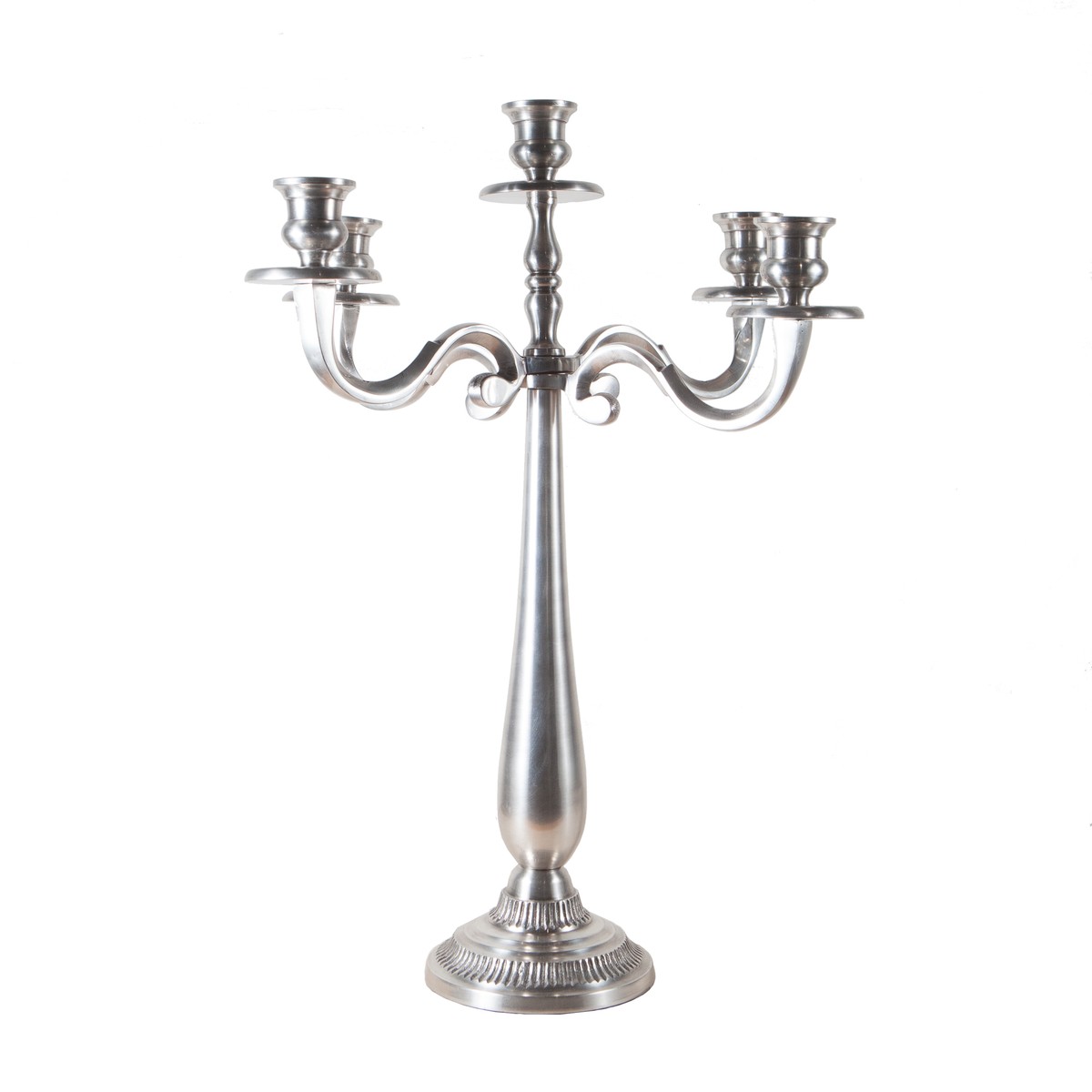 Bougie Longue Lot De 4 Bougies Dîner En Stéarine Gris MICA Decorations H25 Cm 912566