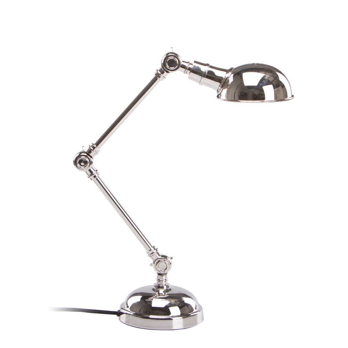 Lampe de bureau en métal blanc, Ikea années 80