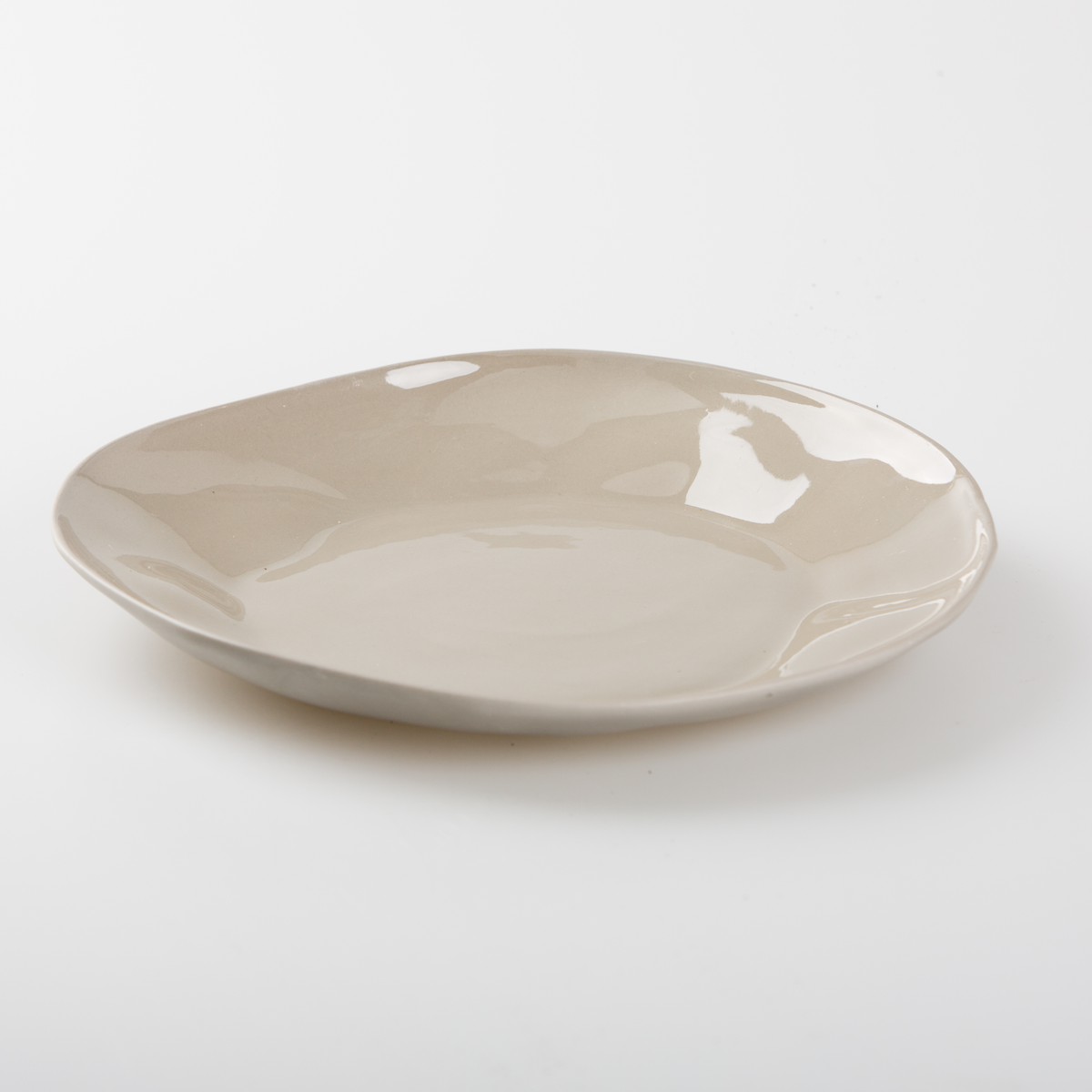 Schilliger Design Wave Assiette à dîner Wave Gris taupe 26x3.5cm