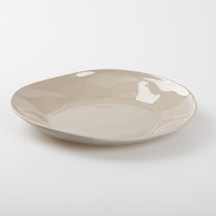 Schilliger Design Wave Assiette à dîner Wave Gris taupe 26x3.5cm