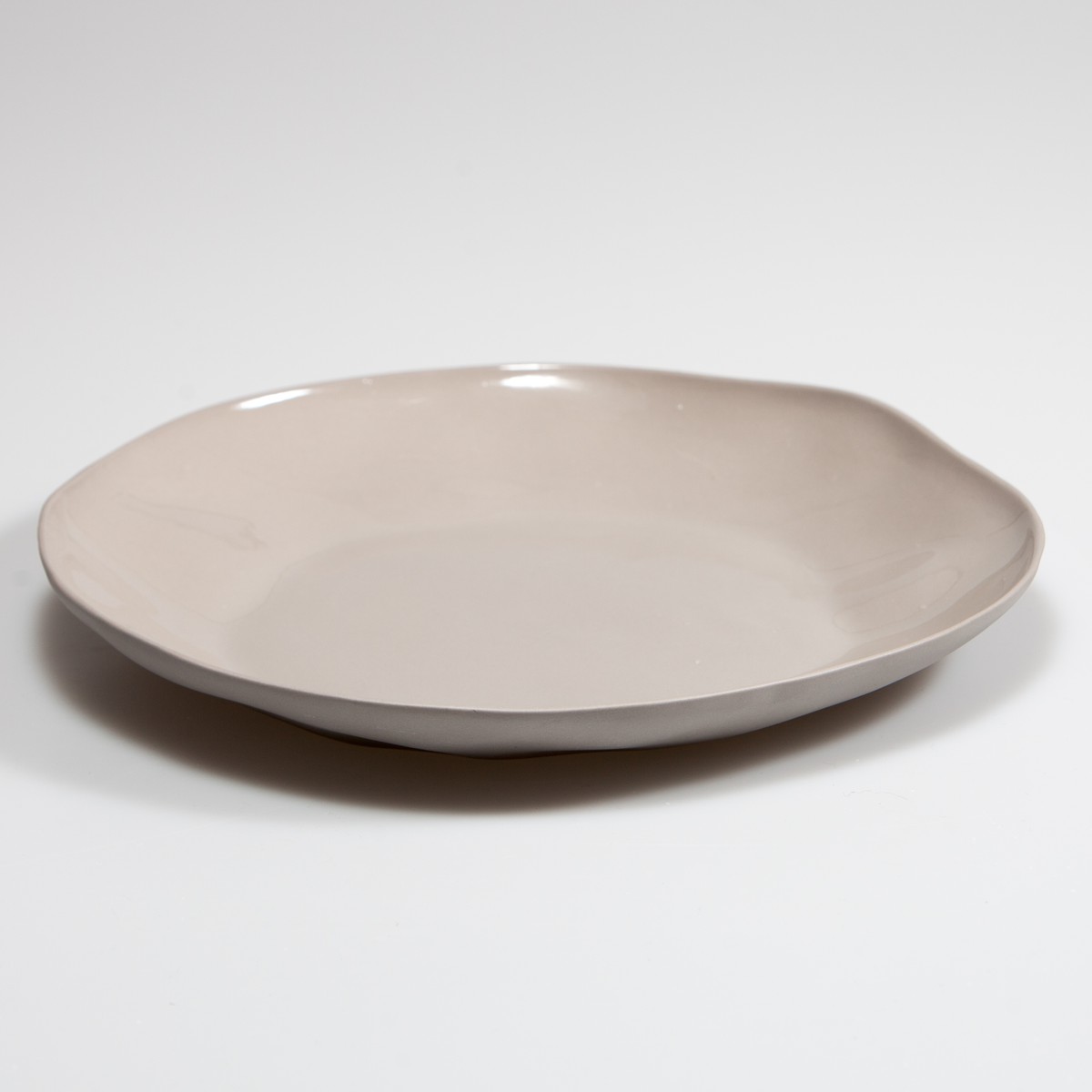 Schilliger Design Wave Assiette à dîner Wave Gris taupe 26x3.5cm