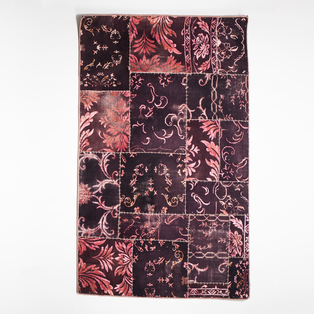   Tapis Patchwork Vintage Brun auburn 120x180cm