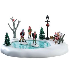  Lemax Nettoyage de la patinoire  28.5x20x13.5cm