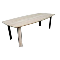   Table Cato Droit ovale  200x110x77cm