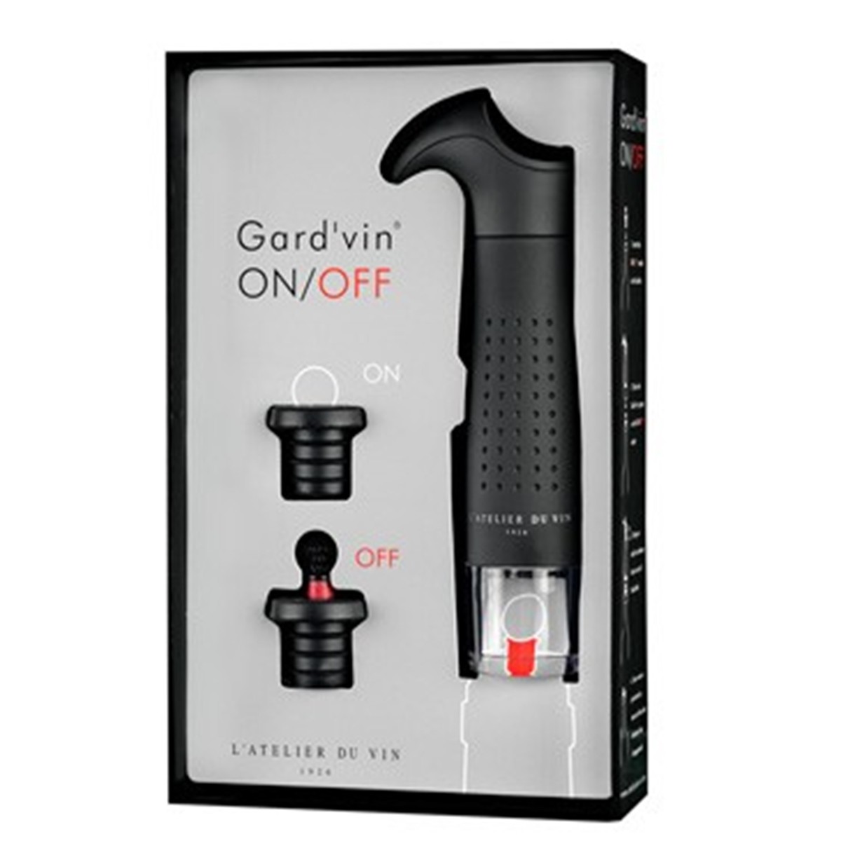  ATELIER DU VIN Gard'Vin ON/OFF, pompe + 2 bouchons  