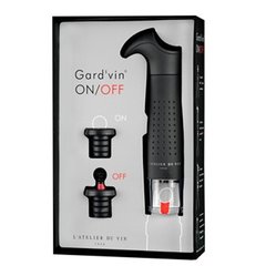  ATELIER DU VIN Gard'Vin ON/OFF, pompe + 2 bouchons  
