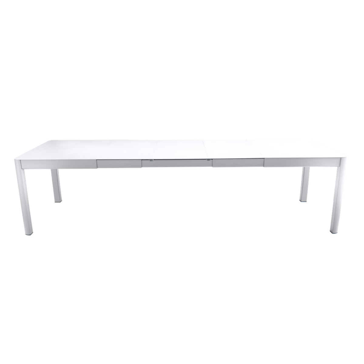 Fermob Ribambelle Table Ribambelle XL 3 Allonges Blanc L 299 x l 100 x H74cm
