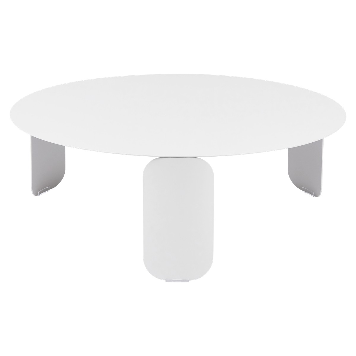 Fermob Bebop Table basse Bebop (Grande) Blanc L 80 x l 80 x H32.5cm Diam : 80