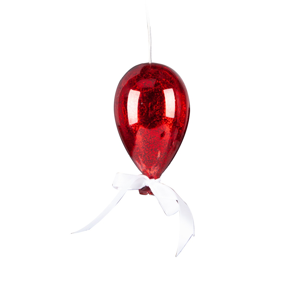 Schilliger Design  Mongolfière à LED avec minuteur à suspendre Rouge cerise 9x15cm