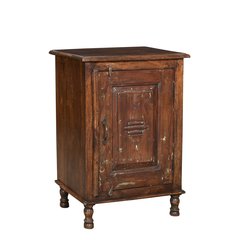 Schilliger Sélection  Chevet 1 porte en teck  51x36x71cm