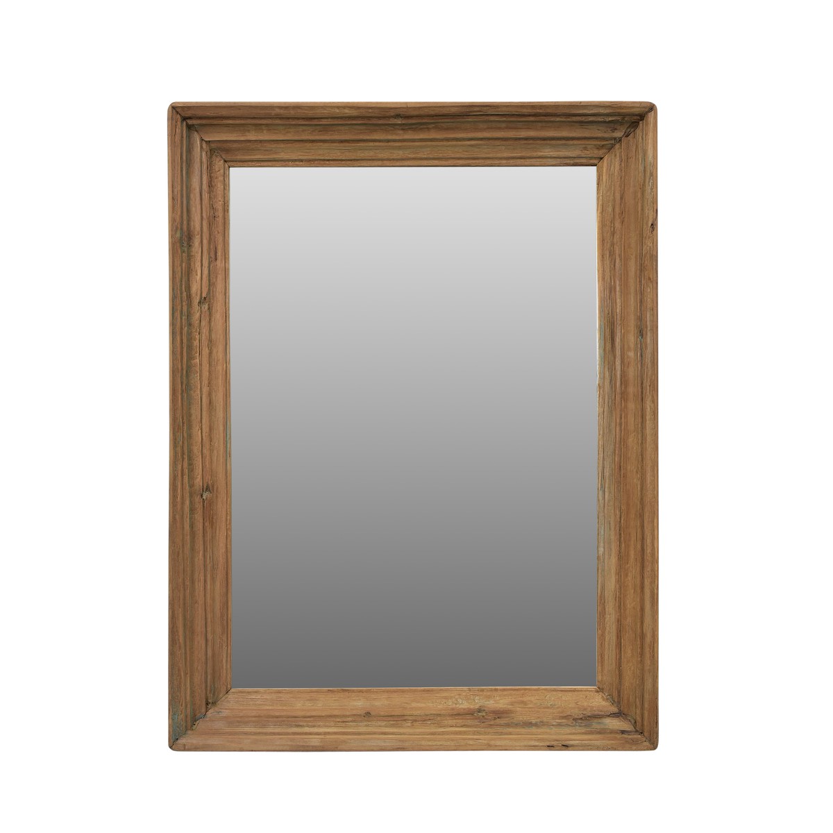 Schilliger Design  Miroir rectangle en teck ancien  45x60cm