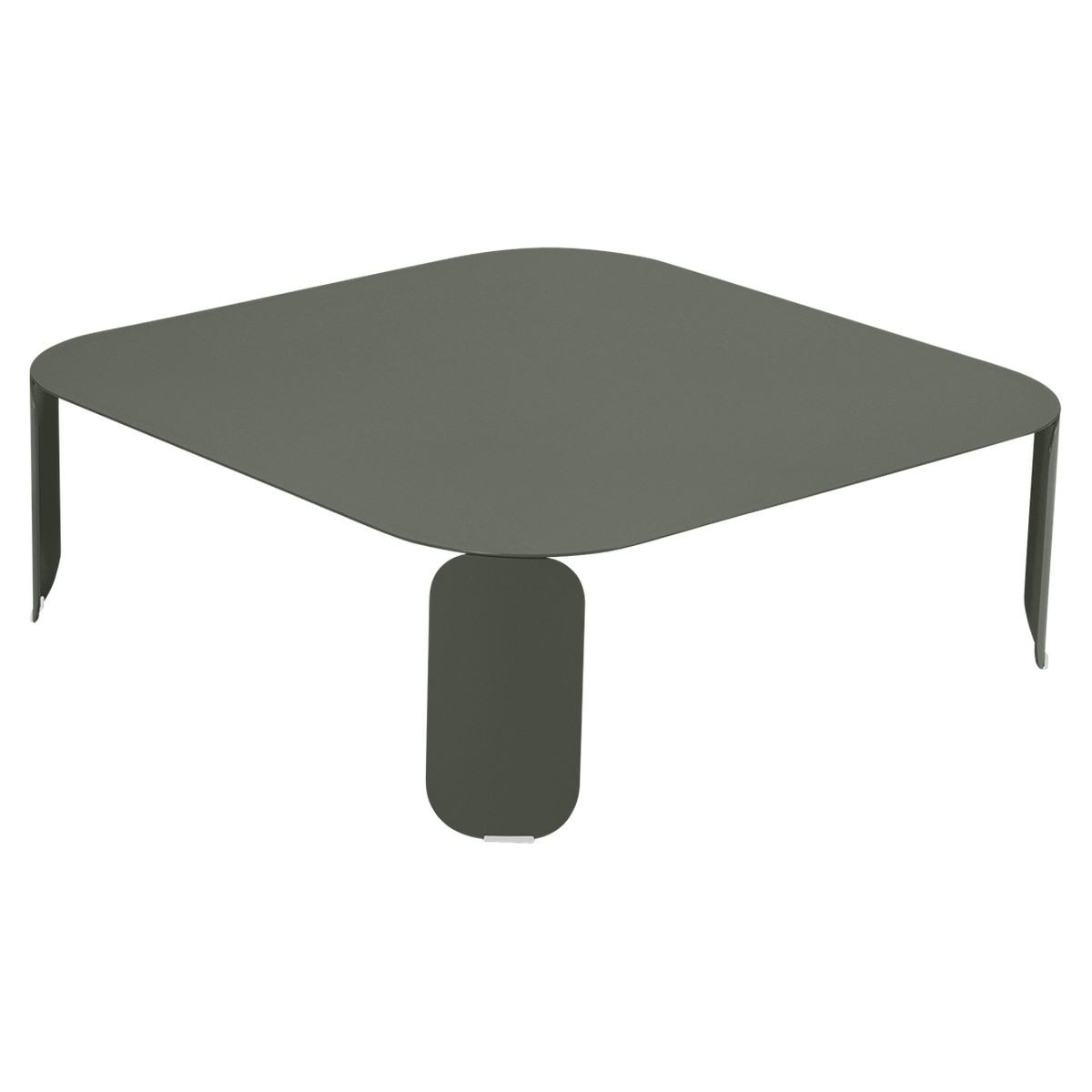 Fermob Bebop Table basse Bebop carre H29 Vert de gris L 90 x l 90 x H29cm