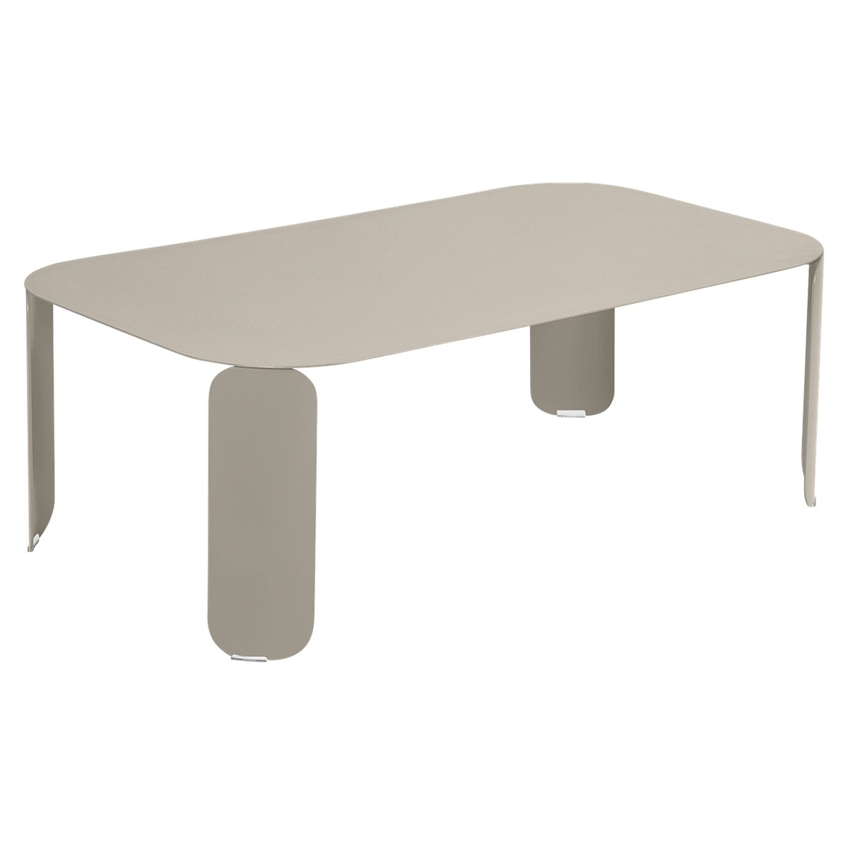Fermob Bebop Table basse Bebop rectangle H42 Beige L 120 x l 70 x H42cm