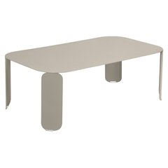 Fermob Bebop Table basse Bebop rectangle H42 Beige L 120 x l 70 x H42cm
