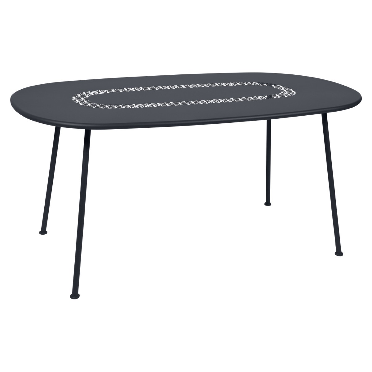 Fermob Lorette Table Lorette oval Noir de carbone L 160 x l 90 x H74cm