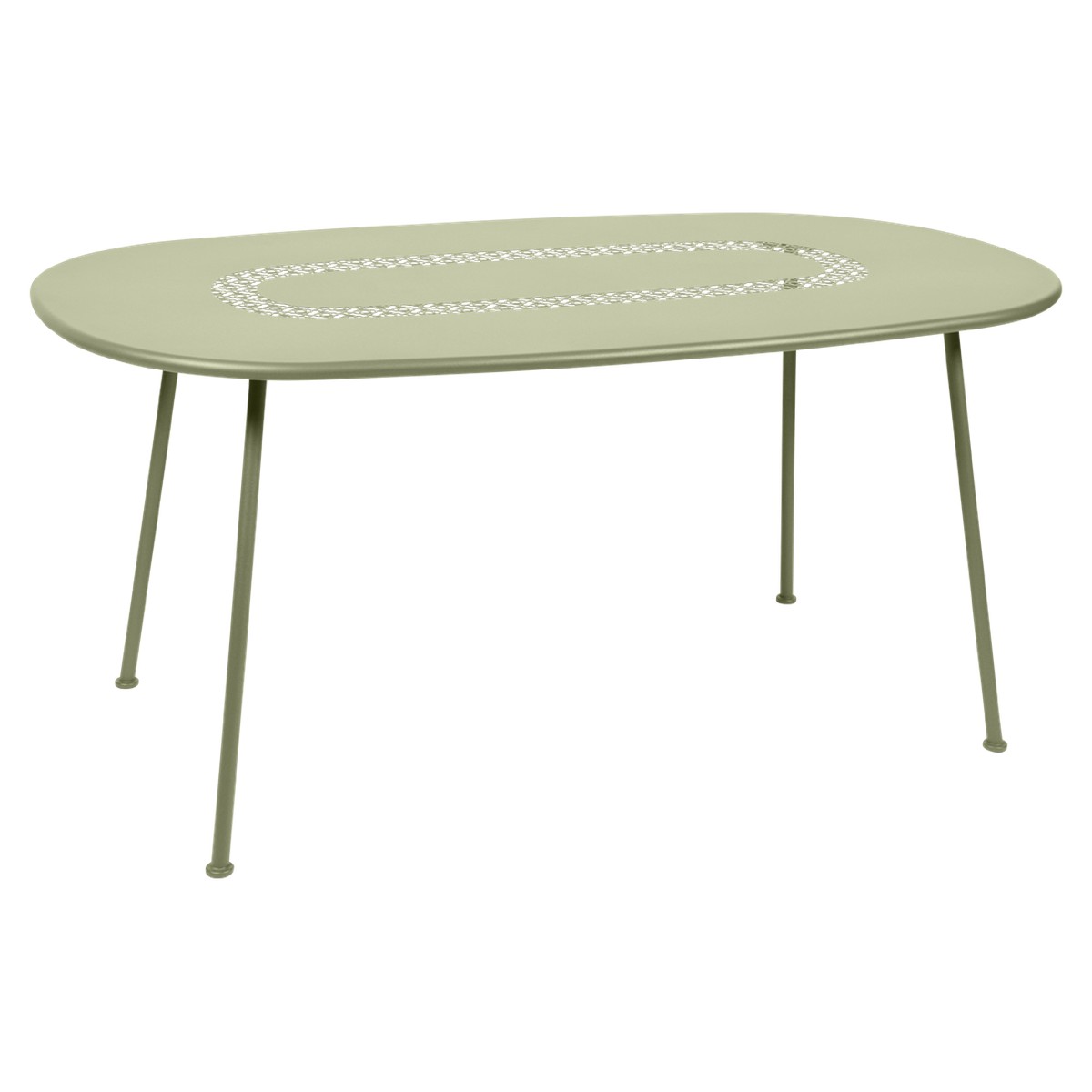 Fermob Lorette Table Lorette oval Vert tilleul L 160 x l 90 x H74cm