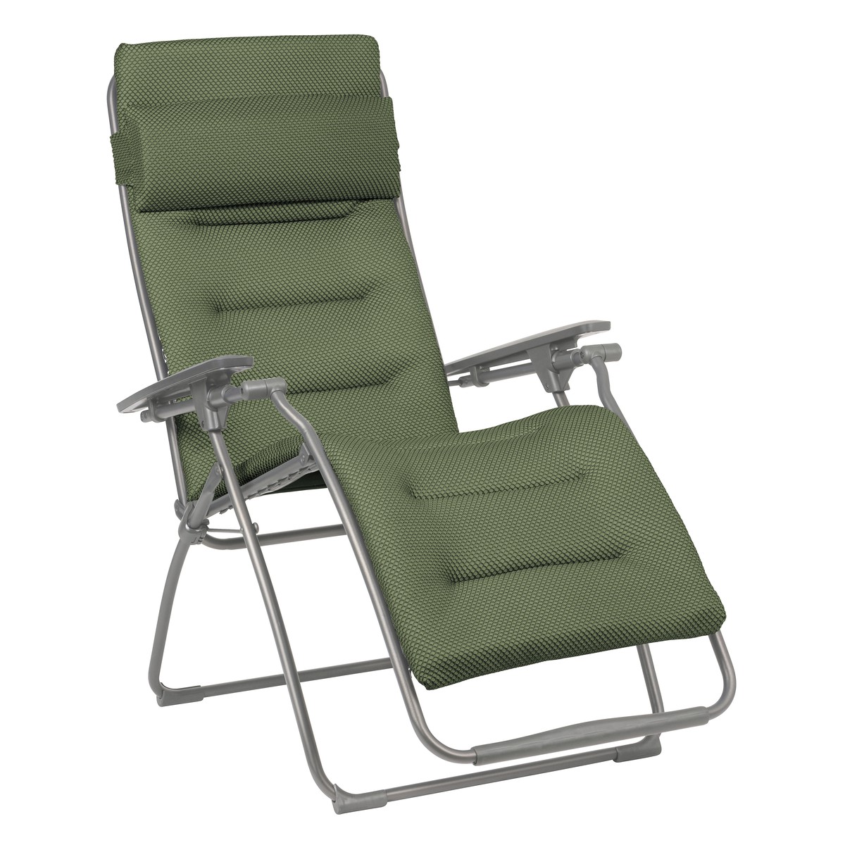 Lafuma Mobilier BE COMFORT ® Fauteuil relax Be Confort Futura Vert olive 113x83x71cm