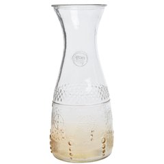   carafe en verre deco 1100 ml. dia10.5x26cm Orange dia10.5x26cm