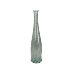   Vase soliflore en verre recyclé vert  18x18x80cm