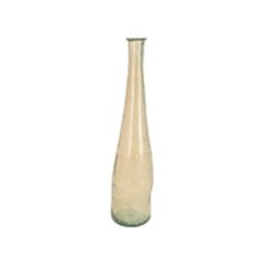   Vase soliflore en verre recyclé marron  18x18x80cm