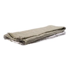 Schilliger Design Mayotte Serviette Mayotte avec franges Vert olive 45x45cm