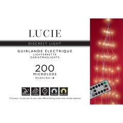 Lucie Discreet Light Grappe 200 Micro LED Chaudes et Froides Int./Ext.  10x 2m
