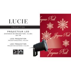 Lucie Discreet Light Projecteur LED Joyeux Noël Int./Ext.  