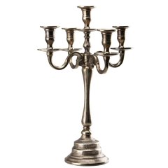 Schilliger Design  Chandelier 5 bougies base ronde Gris anthracite 45.5cm