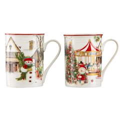 Schilliger Design  Coffret 2 mugs Christmas blanc  350ml