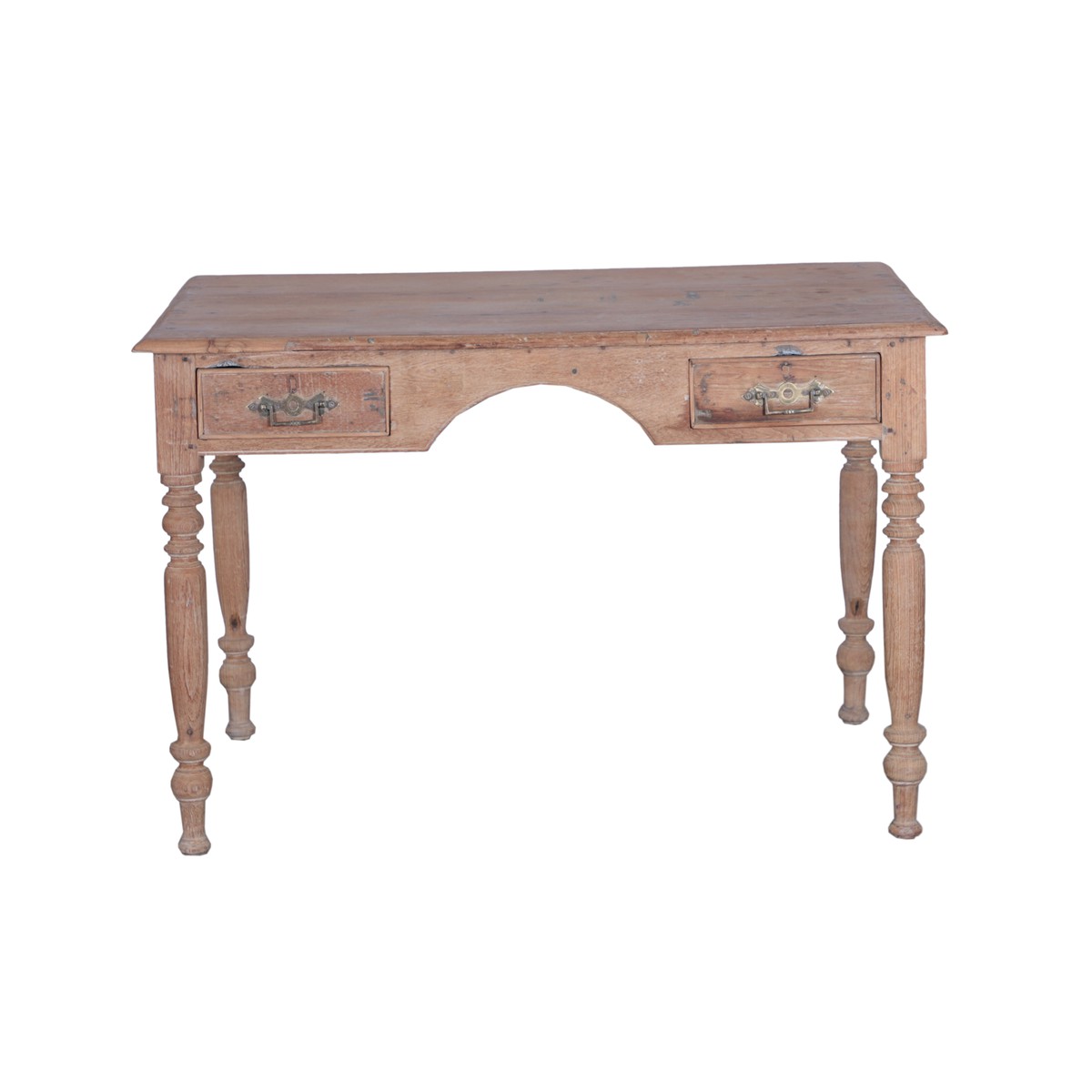 Schilliger Design  Table de bureau 2 tiroirs en teck  116x77x77cm