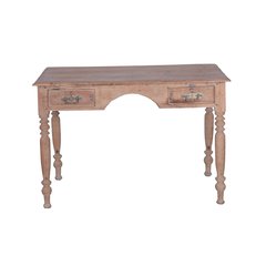 Schilliger Design  Table de bureau 2 tiroirs en teck  116x77x77cm