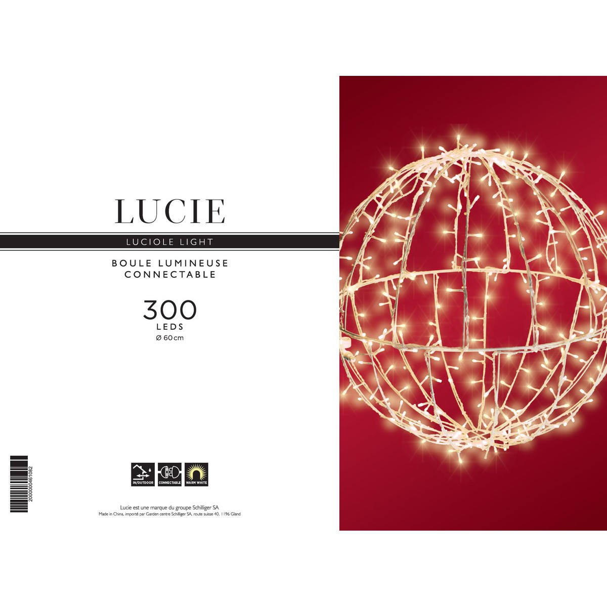 Lucie Luciole Light Boule lumineuse 300L  60cm