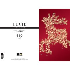 Lucie Luciole Light Cerf lumineux courant 650L  130cm