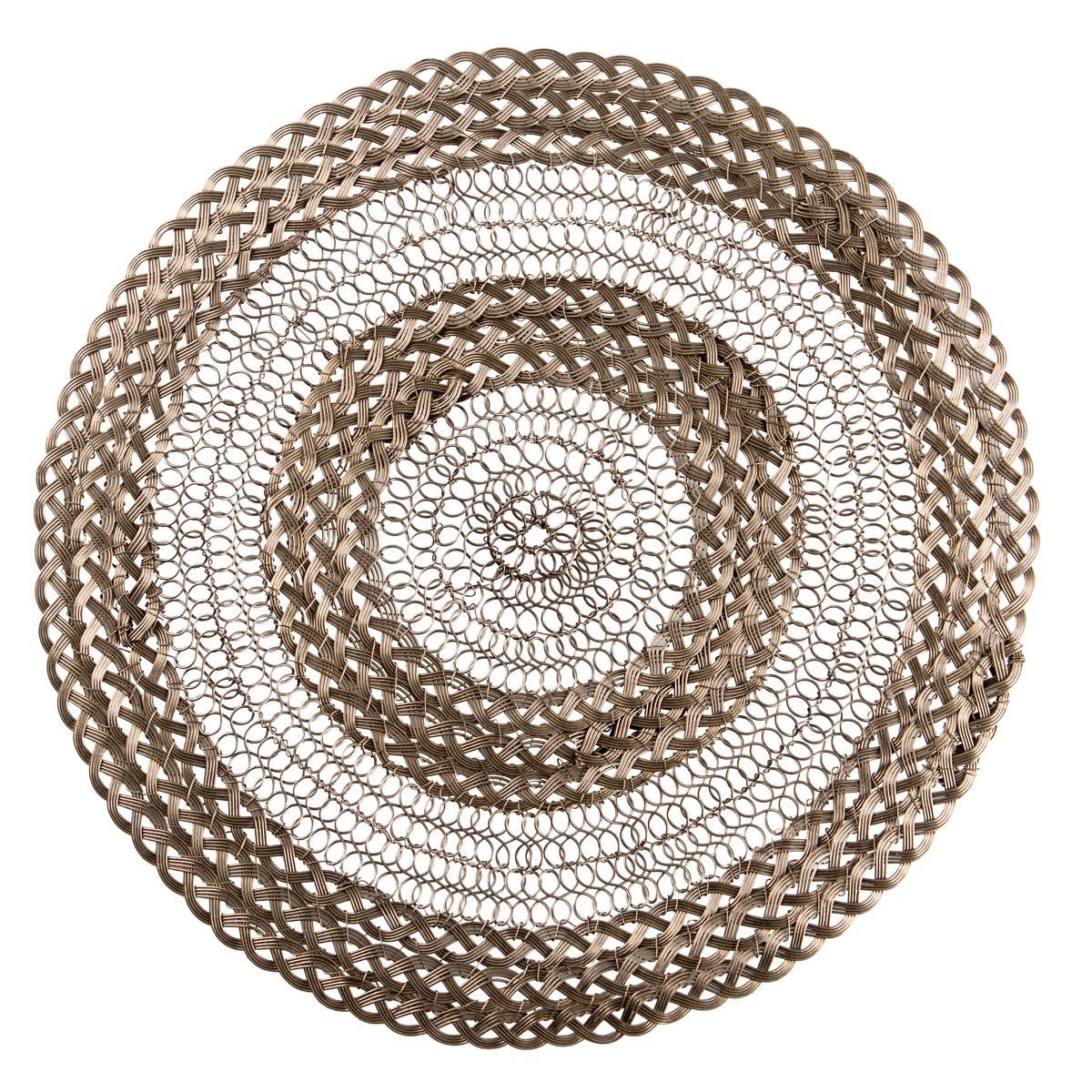 Schilliger Sélection  Set de table en fil de fer tressé  32x32x1cm