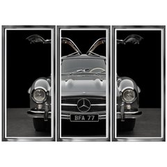   Tableau Tryptique Mercedes GullWing  135x93cm
