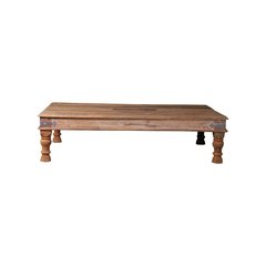 Schilliger Sélection  Table basse en teck ancien  188x41x48cm