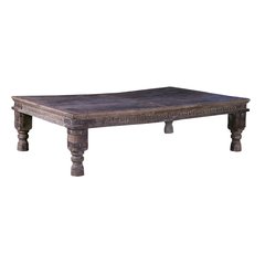 Schilliger Design P Table basse en teck ancien  184x124x50cm