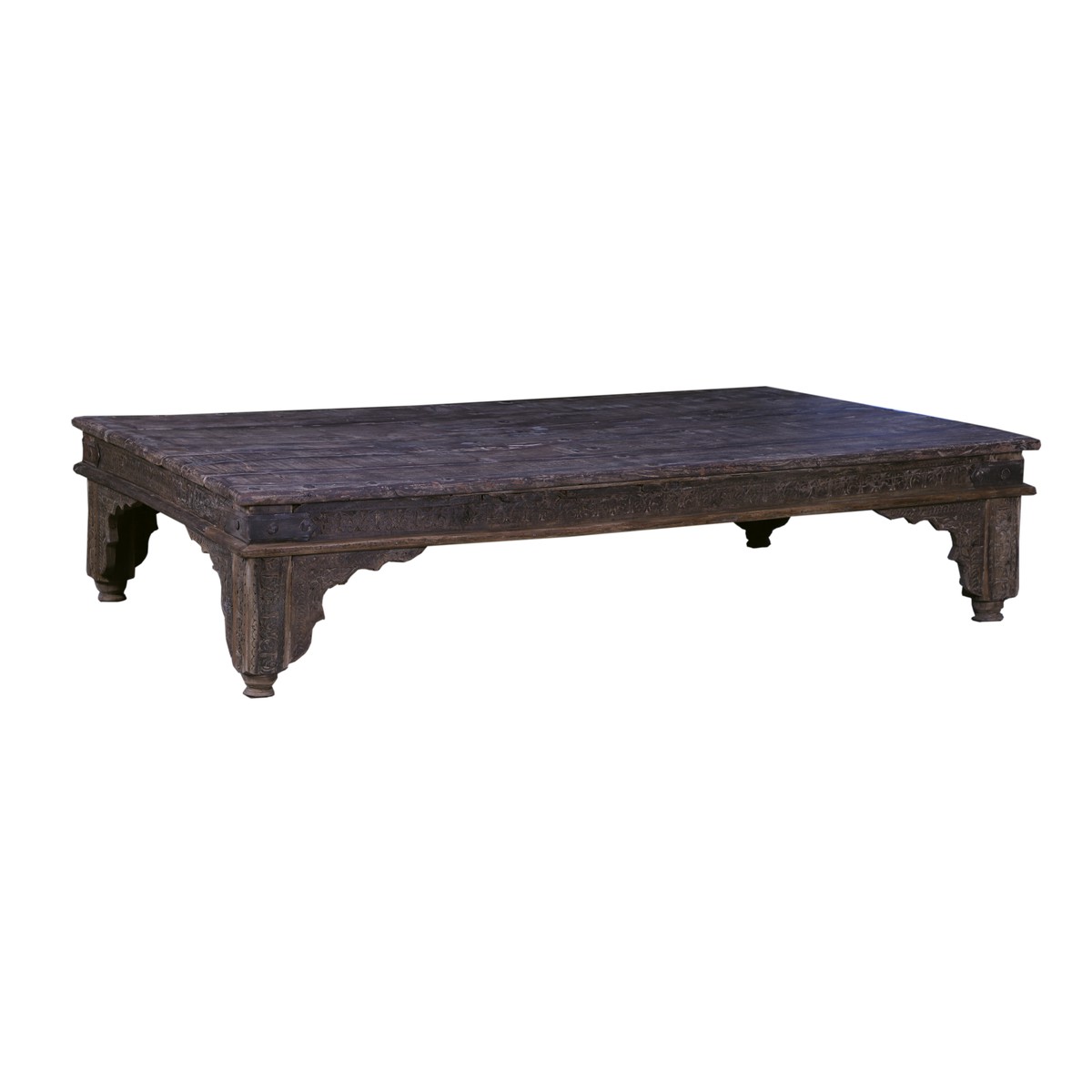 Schilliger Design P Table basse en teck ancien  182x110x40cm
