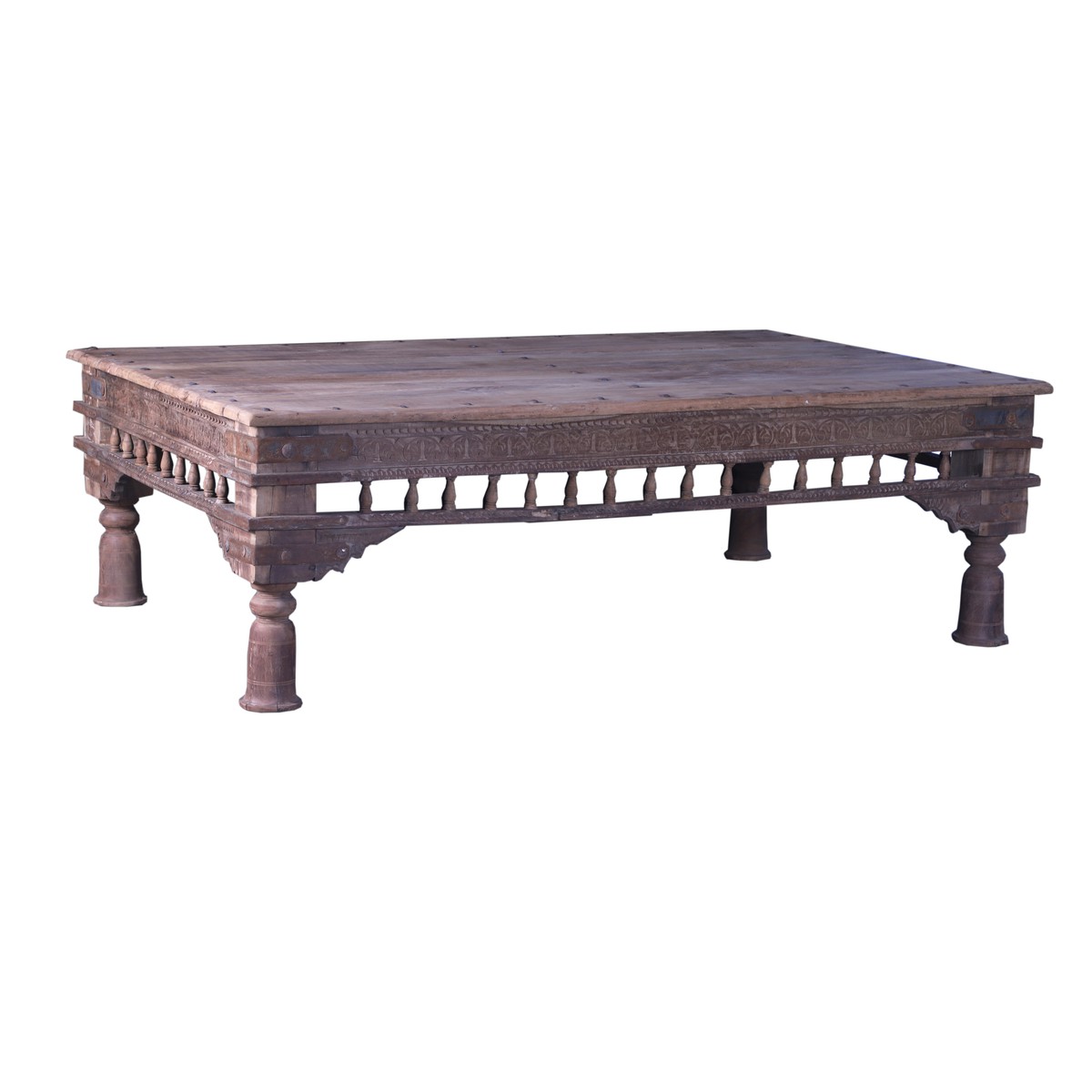 Schilliger Design P Table basse en teck ancien  183x122x62cm