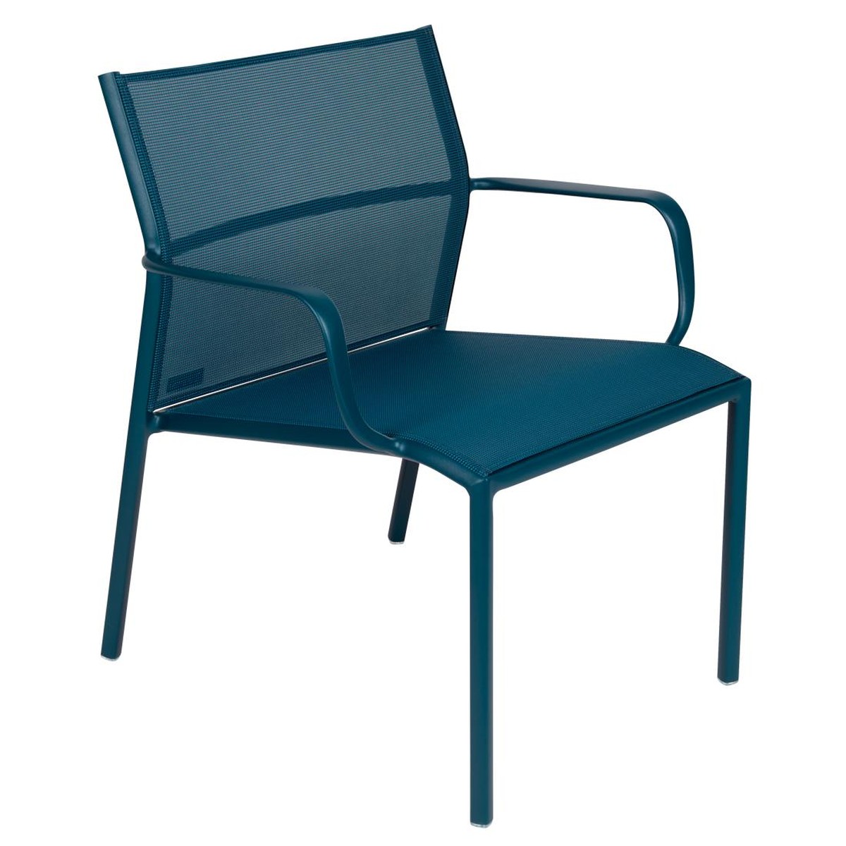Fermob Cadiz Fauteuil bas Cadiz Bleu azur foncé L 63.4 x l 56.7 x H76.3cm