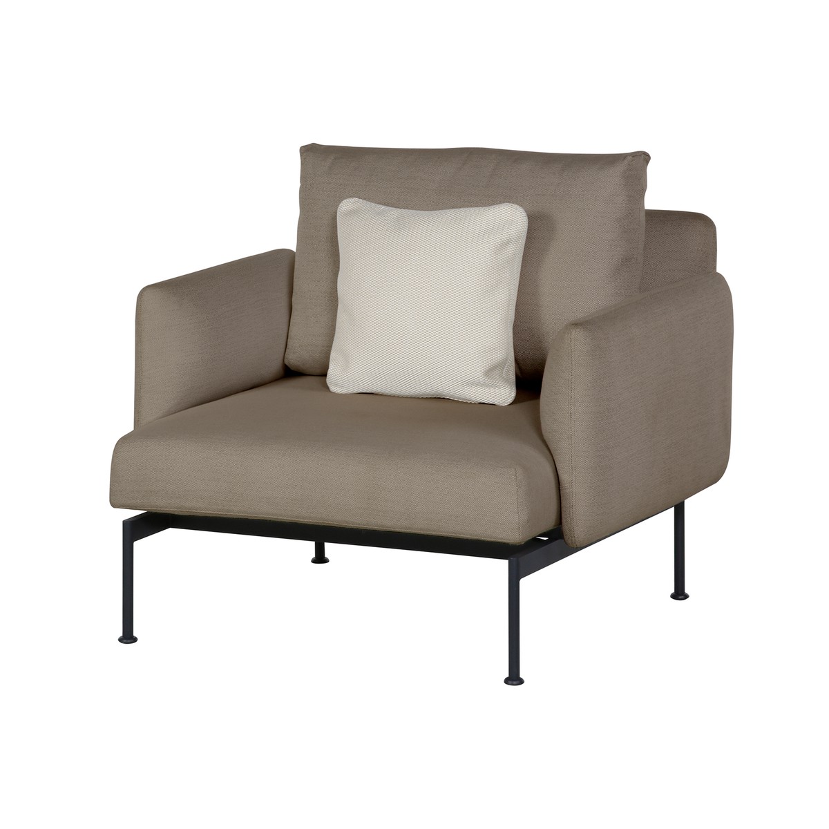Barlow Tyrie Layout Fauteuil club Layout avec accoudoir bas Noir 96x90x72cm