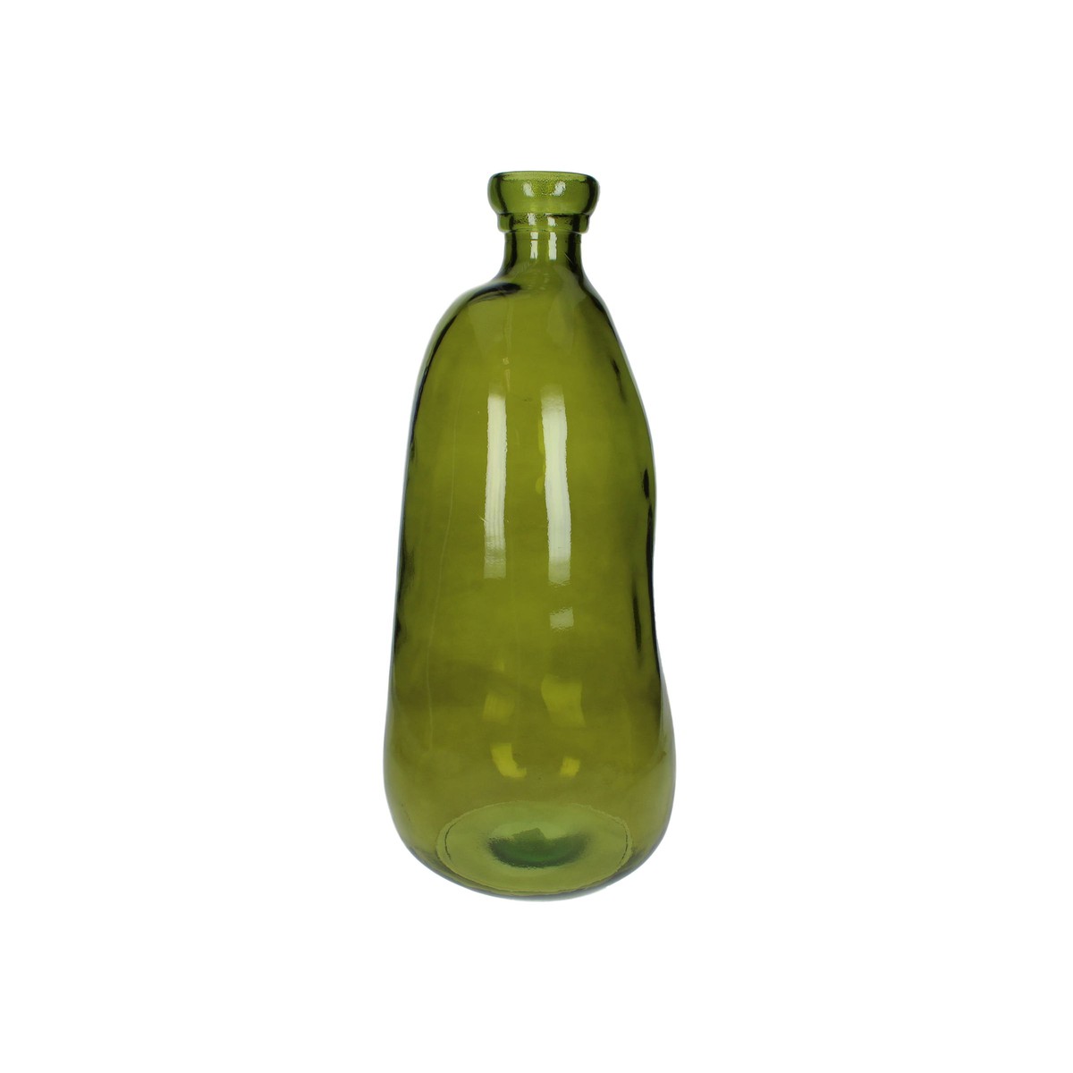 Schilliger Sélection  Vase bouteille en verre vert  22x22x51cm