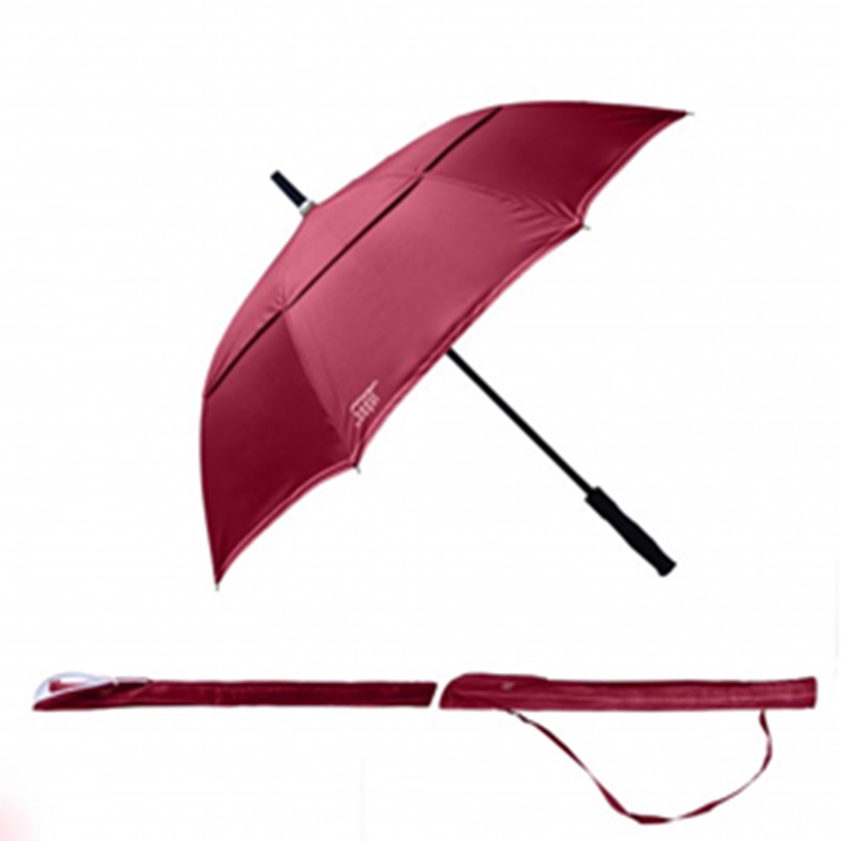   Parapluie Le Gentleman Rouge grenat 85.5cm