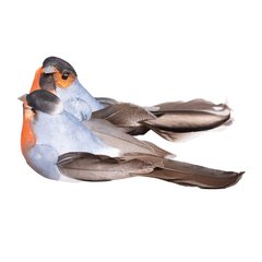 Schilliger Design  Oiseaux gris en boite 2pcs  12x4x5.5cm