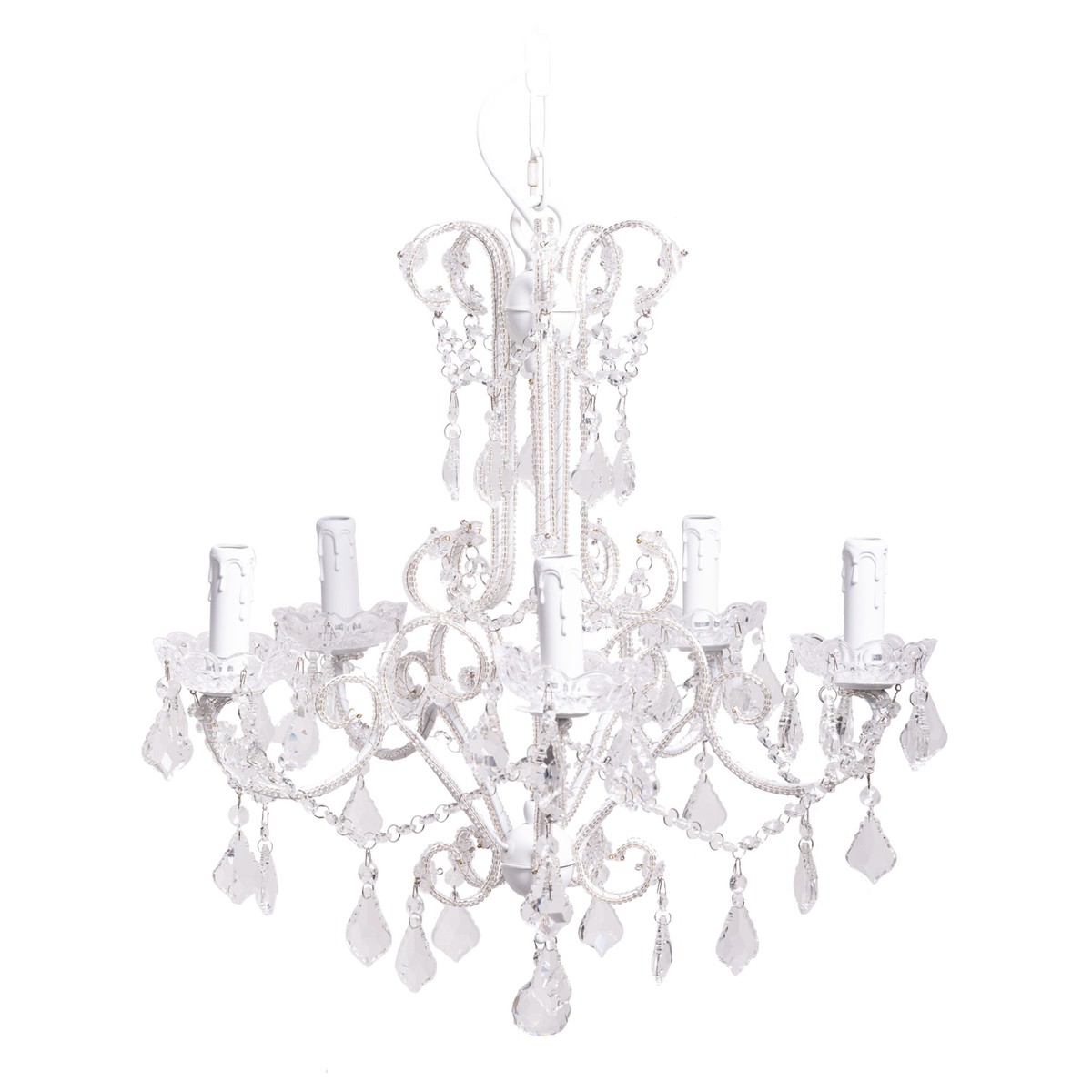 Lustre Noir Antique 5 Ampoules E14 - Lustre - Suspension