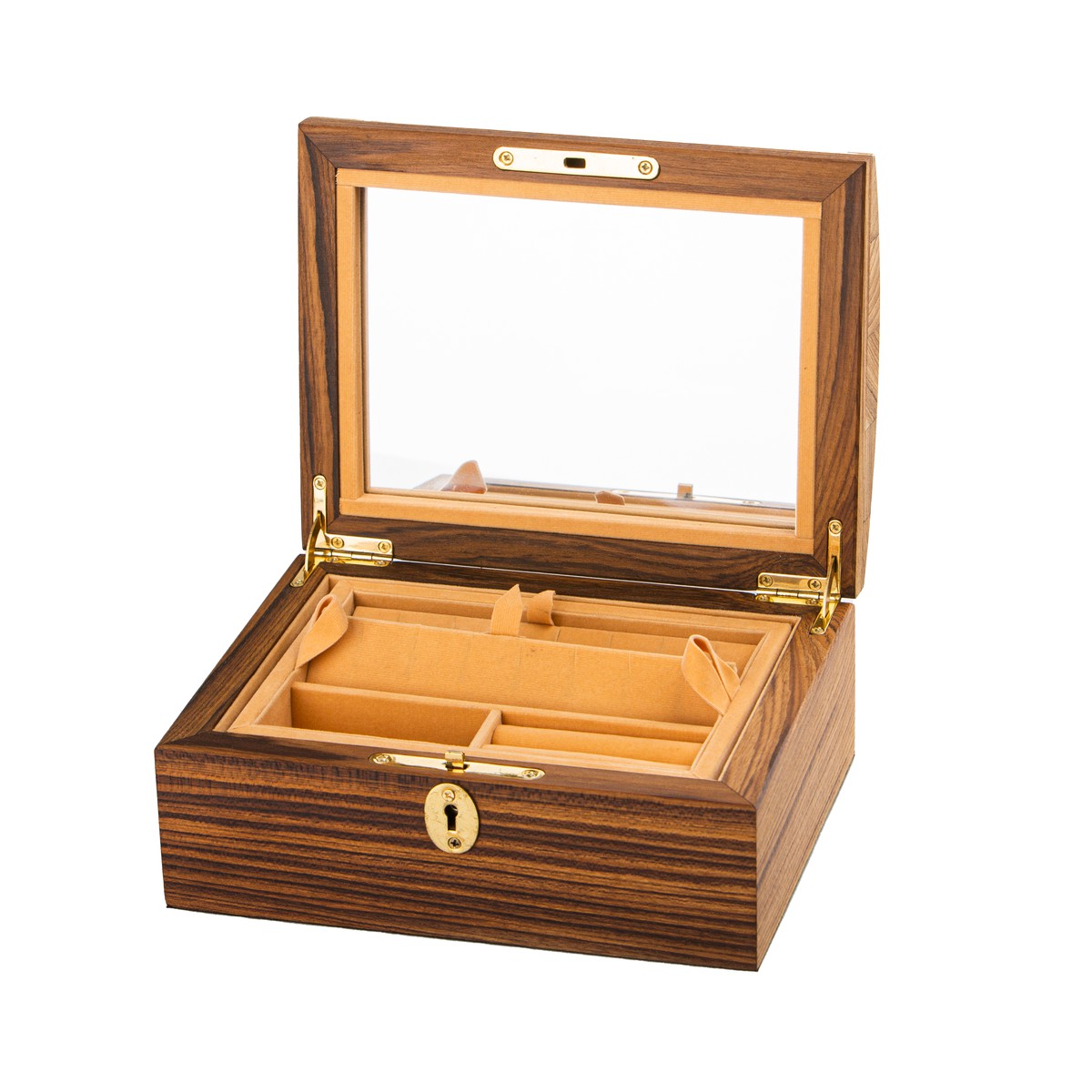 Boîte à bijoux en bois avec tiroirs