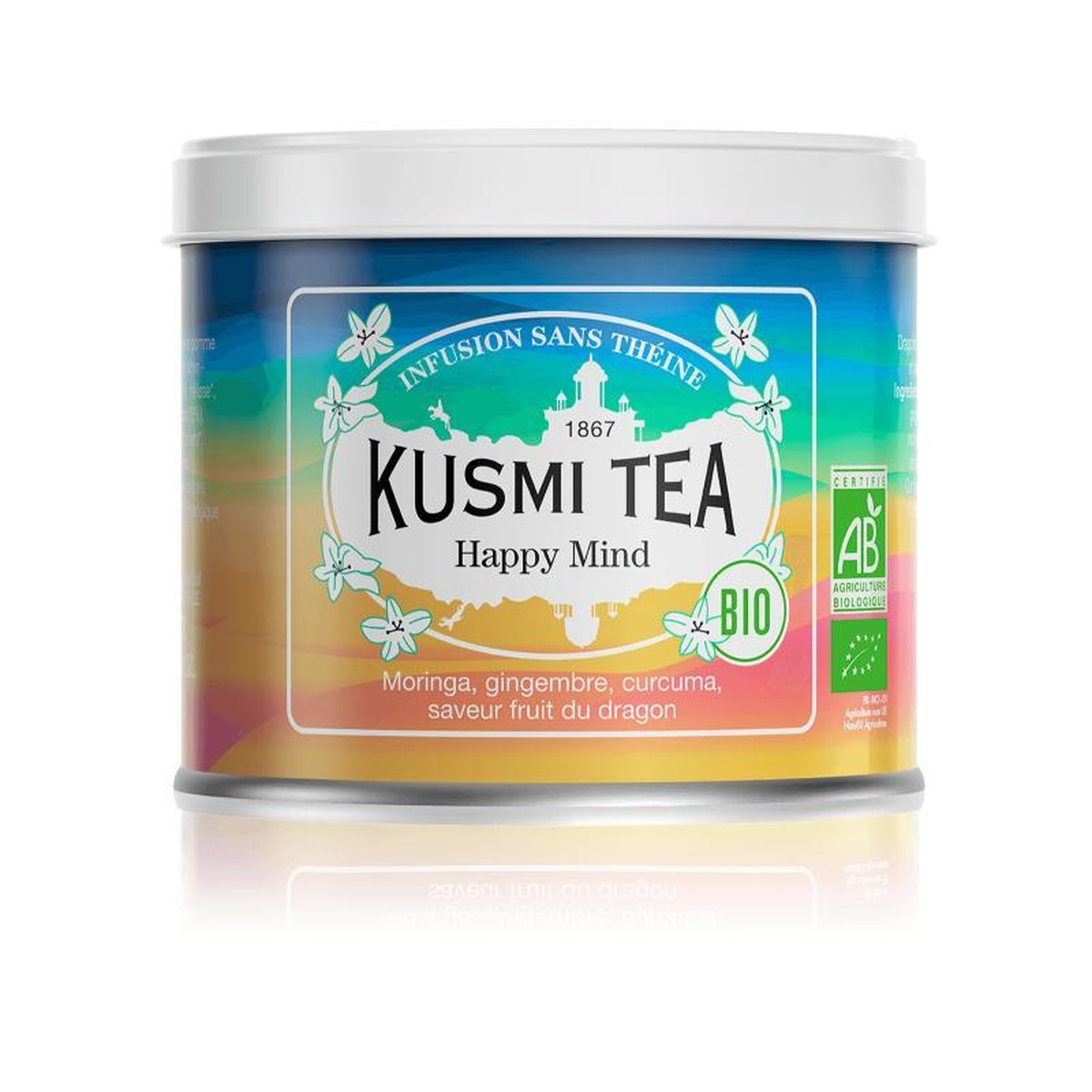 Kusmi Tea  Happy Mind Bio - Boîte métal 100g Sans couleur 100gr