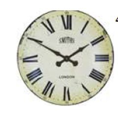   Horloge Smiths Antique blanche XL/SMITHS/WHIT  70cm