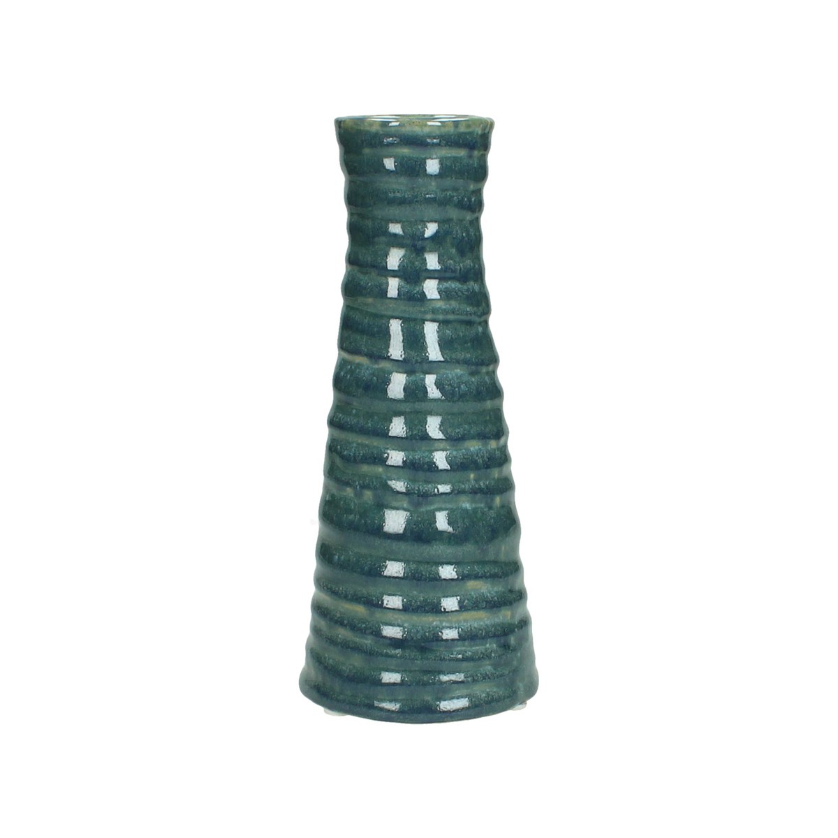 Schilliger Sélection  Vase en grès bleu  5x20.5cm